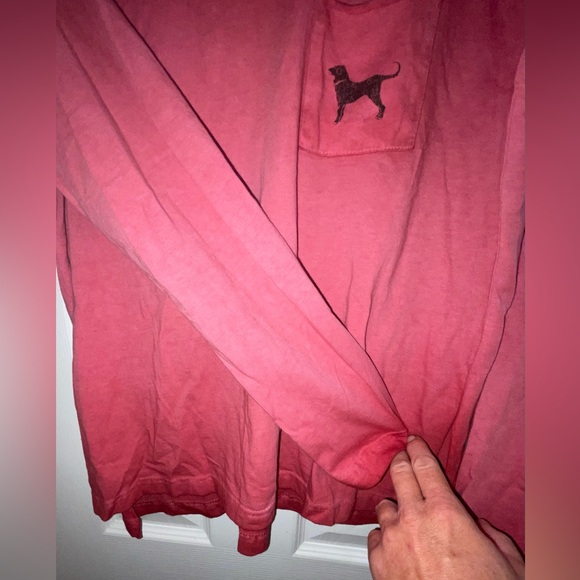 NWT The Black Dog Boyfriend Tee long sleeve, front pocket, relaxed fit cotton - Picture 8 of 12